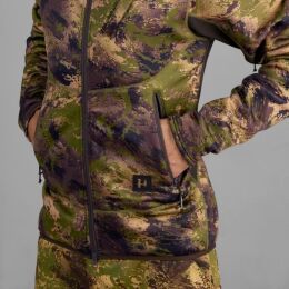 H&auml;rkila Herren Fleecehoodie Deer Stalker Camo AXIS MSP@Forest green M
