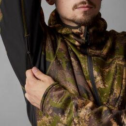 H&auml;rkila Herren Fleecehoodie Deer Stalker Camo AXIS MSP@Forest green M
