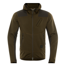 H&auml;rkila Herren Fleecehoodie Deer Stalker Willow green/Shadow brown L