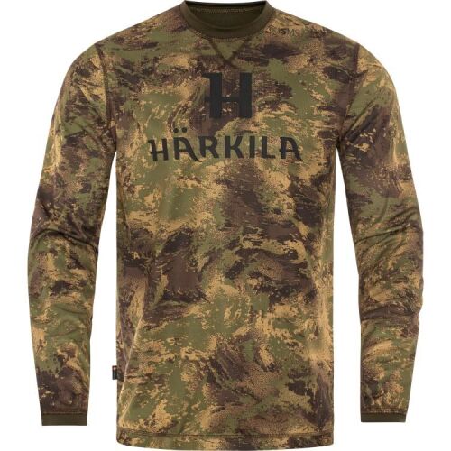 Härkila Herren Langarmshirt Deer Stalker Camo AXIS MSP@Forest green S