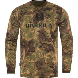 H&auml;rkila Herren Langarmshirt Deer Stalker Camo AXIS MSP@Forest green L