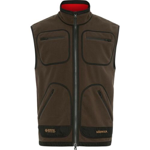 Härkila Herren Fleeceweste Kamko Brown/Red XXL