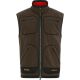 Härkila Herren Fleeceweste Kamko Brown/Red XXL