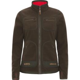 H&auml;rkila Damen Fleecejacke Kamko Brown/Red 3XL