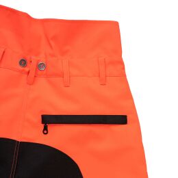 Kruedener Herren Keilerschutzhose Warnrot 106