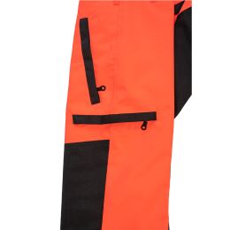 Kruedener Herren Keilerschutzhose Warnrot 106