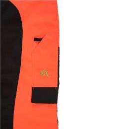 Kruedener Herren Keilerschutzhose Warnrot 106