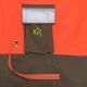 Kruedener Hundeführer-/ Durchgehjacke warnrot/oliv Funktasche herzseitig 56/58
