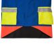 Kruedener Hundeführer-/ Durchgehjacke warnrot/blau/gelb Funktasche herzseitig 36/38