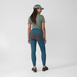 Fj&auml;llr&auml;ven Damen Leggings Abisko Trekking Tights Pro Indigo Blue-Iron Grey M