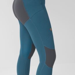 Fj&auml;llr&auml;ven Damen Leggings Abisko Trekking Tights Pro Indigo Blue-Iron Grey M