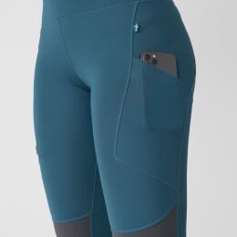 Fj&auml;llr&auml;ven Damen Leggings Abisko Trekking Tights Pro Indigo Blue-Iron Grey M