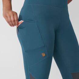 Fj&auml;llr&auml;ven Damen Leggings Abisko Trekking Tights Pro Indigo Blue-Iron Grey XL