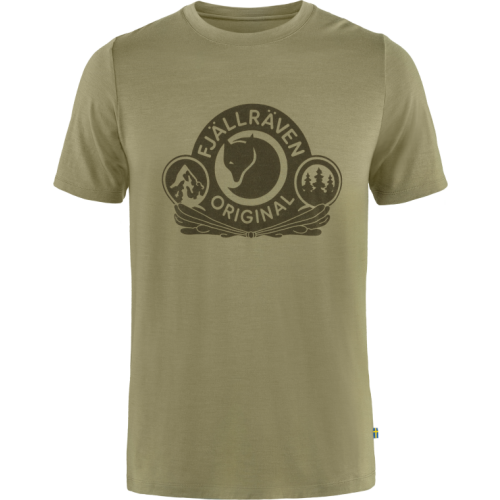 Fjällräven Herren T-Shirt Abisko Wool Classic Light Olive S