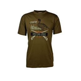 Hubertus T-Shirt Hunting Lodge Schilf S