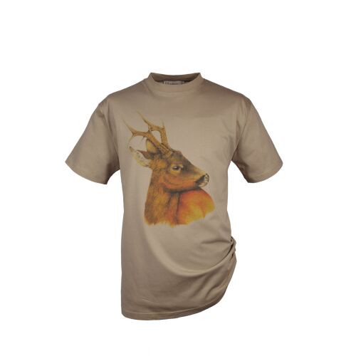 Hubertus T-Shirt unisex Rehbock beige S