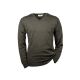 Hubertus Pullover V-Ausschnit oliv/braun 68