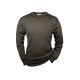 Hubertus Pullover Rundhals oliv/braun