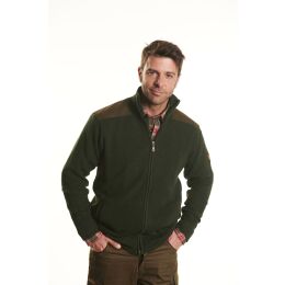 Hubertus Jagd-Strickjacke mit Bes&auml;tzen marine 48