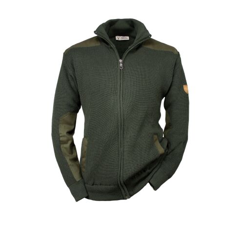 Hubertus Jagd-Strickjacke mit Besätzen marine 64