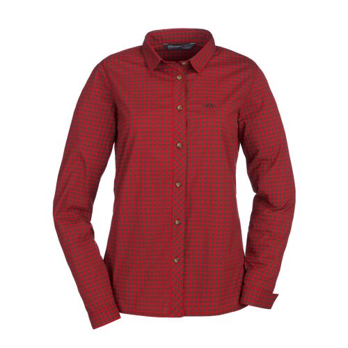 Blaser Damen Bluse Stretch Sergia Braun/Rot Kariert 42