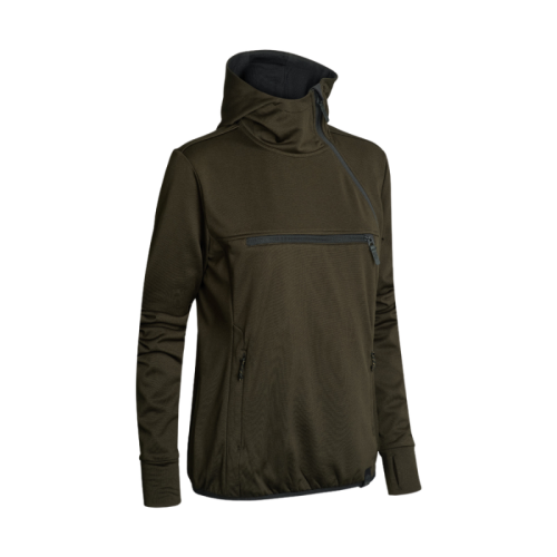 Northern Hunting Damen Fleecehoodie Saga Braun