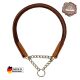 AKAH Halsung aus Yak-Leder Velours 35 cm