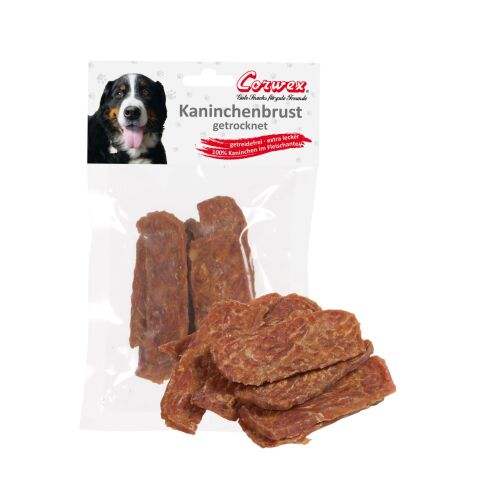 Corwex Hundesnack Kaninchenbruststreifen getrocknet 70g