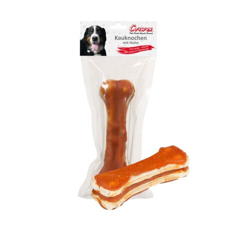 Corwex Hundesnack 1x15cm Kauknochen mit Huhn