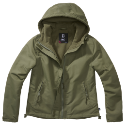 Brandit Damenjacke Windbreaker Frontzip Oliv XS