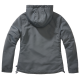 Brandit Damenjacke Windbreaker Frontzip Anthrazit S