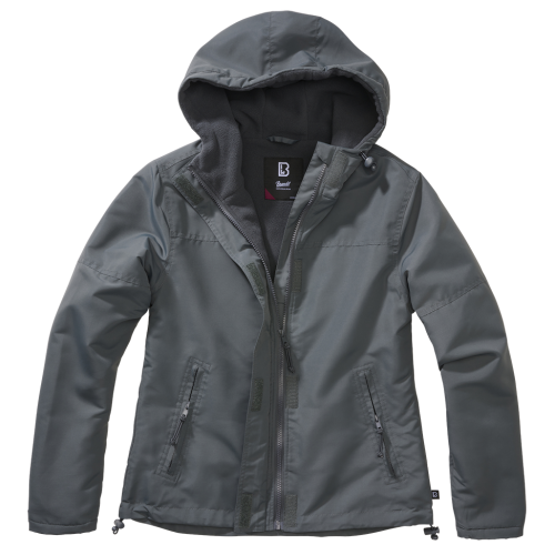Brandit Damenjacke Windbreaker Frontzip Anthrazit 2XL