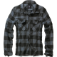 Brandit Herrenhemd Check Shirt Schwarz/Grau 4XL