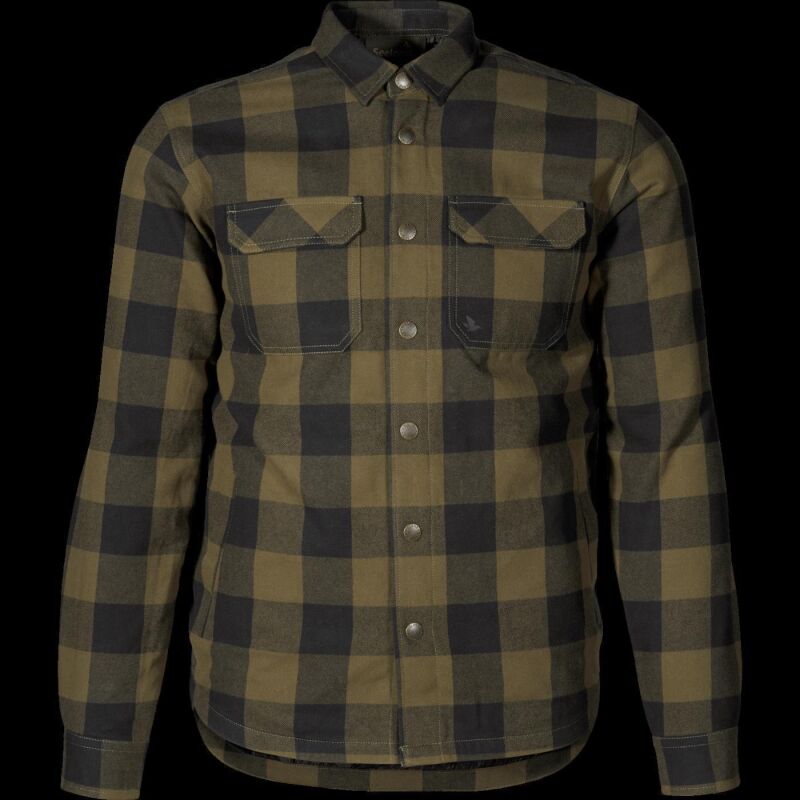 Seeland Herrenhemd Canada Green Check XL