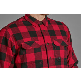 Seeland Herrenhemd Canada Red Check M