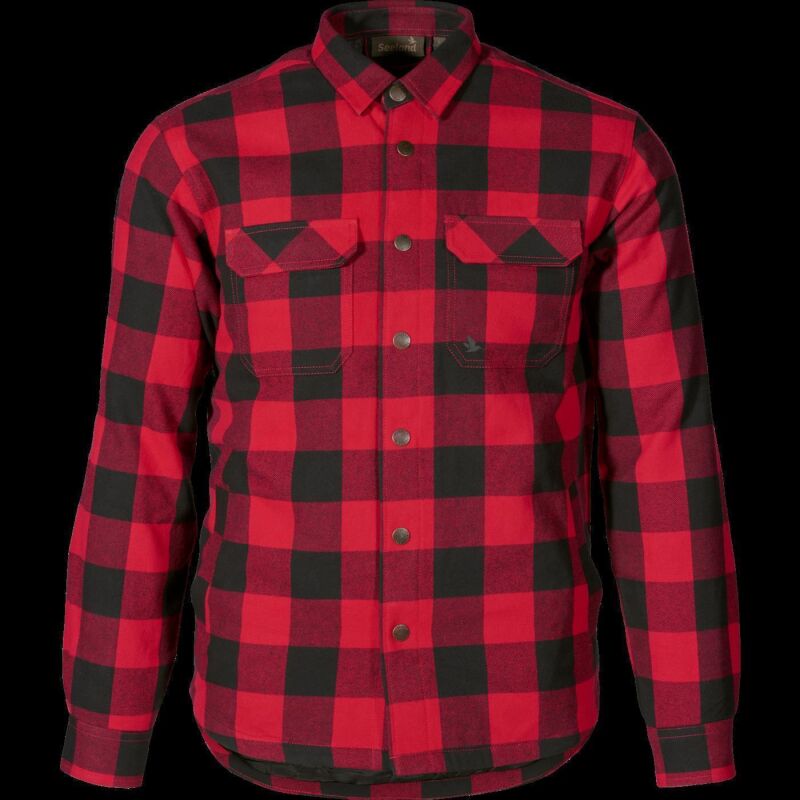 Seeland Herrenhemd Canada Red Check XXL