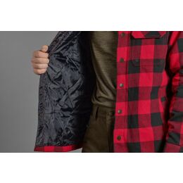 Seeland Herrenhemd Canada Red Check XXL