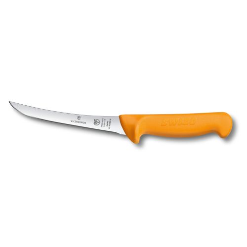 Victorinox Ausbeinmesser Swibo, gebogene, schmale, semi-flexible Klinge 16cm Gelb