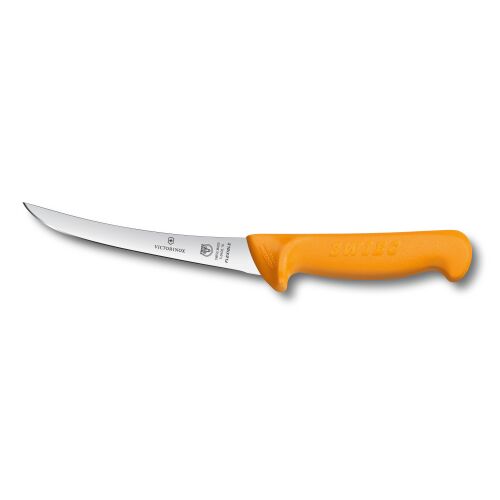 Victorinox Ausbeinmesser Swibo, gebogene, flexible Klinge 16cm Gelb