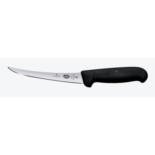 Victorinox Ausbeinmesser Fibrox gebogene, schmale, flexible Klinge 15cm Schwarz