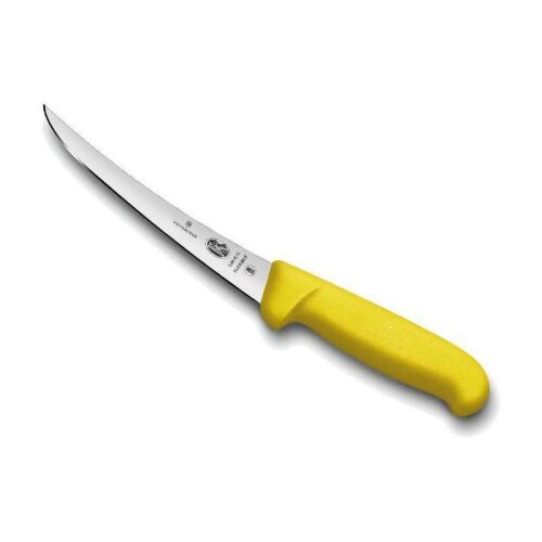 Victorinox Ausbeinmesser Fibrox gebogene, schmale, flexible Klinge 12cm Gelb