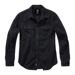 Brandit Damen Vintageshirt Longsleeve Schwarz L