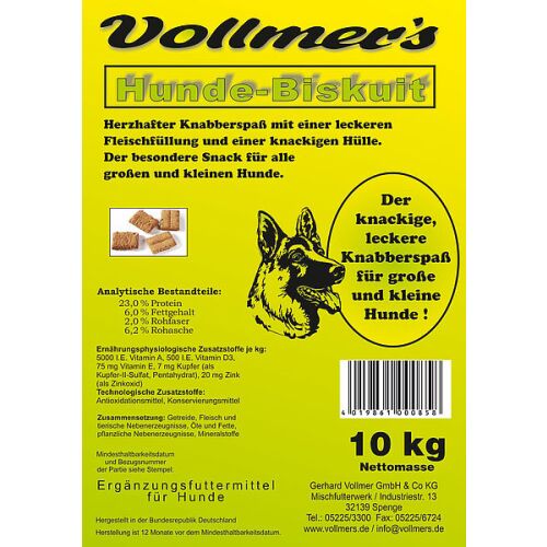 Vollmers Hunde Snack Biskuit 10kg