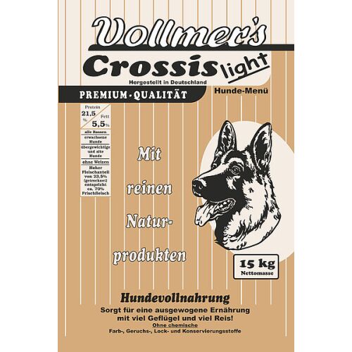 Vollmers Hunde Trockenfutter Crossis light 15kg