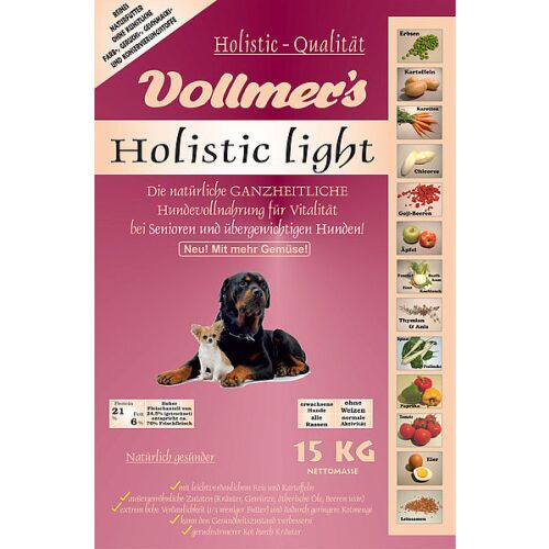 Vollmers Hunde Trockenfutter Holistic light 15kg