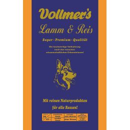Vollmers Hunde Trockenfutter Lamm &amp; Reis 15kg