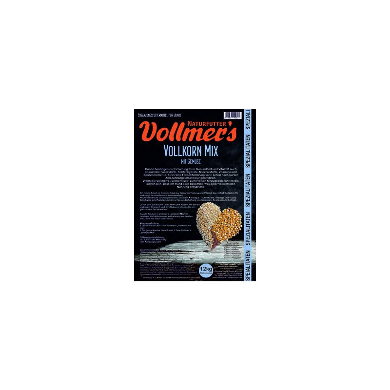 Vollmer's Hunde Nahrungsergänzung Vollkorn Mix 2kg