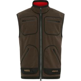 Hrkila Herren Fleeceweste Kamko Brown/Red XS