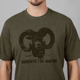 Seeland Herren Outdoor T-Shirt Pine green melange 5XL