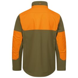 Blaser Herren Softshelljacke Tackle Dunkeloliv/ Blaze Orange L
